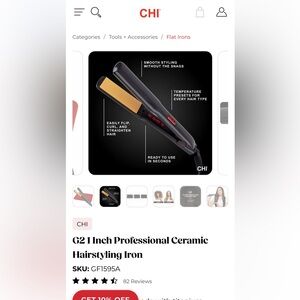 CHI G2 1 inch Professional ceramic flat iron